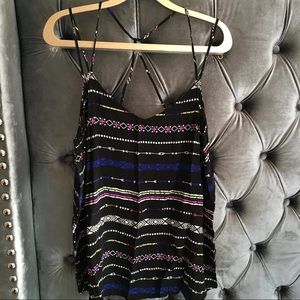 NWOT No Boundaries Criss Cross Tank Top